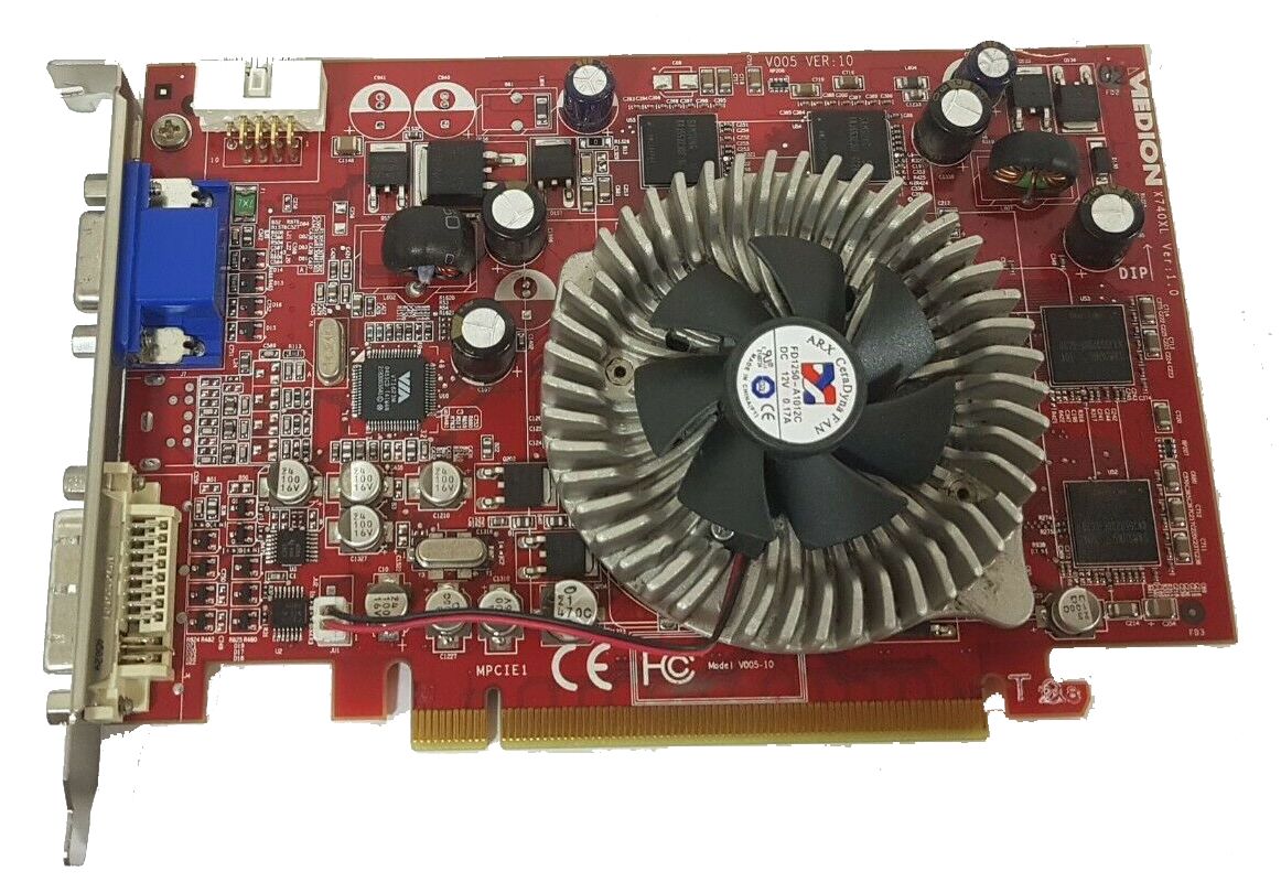 Grafische kaart ATI Radeon X700 PRO 128MB GDDR3 PCI-E 16x 1.0 DVI VGA RV410 MSI Medion